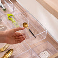 7PC Acrylic Drawer Organizer Plastic Tray Kitchen Drawer Organizers for Expandable Cutlery Tableware Food Use Divider