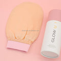 100% Raw Silk Exfoliating Gloves Deep Cleansing Mulberry Silk Body Scrub Mitt With Logo