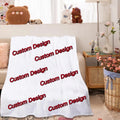 OEM Personalized Customized Design Blank Fleece Printed 3D Photo Digital Printing White Sublimation Custom Blanket With Logo