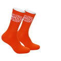 Custom Men Sock Design Own Brands Logo Sox Customized Cotton Crew Sock With Logo