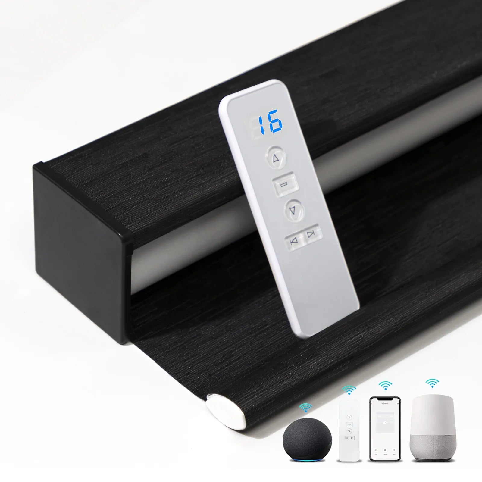 Zigbee Alexa Tuya Wifi Matter Automatic Remote Control Blackout Motor Motorized Powered Window Smart Motorized Roller Blinds