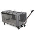Portable Pet Trolley case Detachable Universal Wheel Breathable Foldable Large-capacity Pet Bag