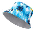 Two Side Reversible Sun Flower Bucket Hats for Women Fisherman Hat Female Panama Bob Hat Summer Foldable