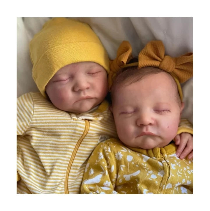 45cm Reborn Silicone Asleep Reborn Baby Doll  Newborn Realistic Dolls Cute Birthday Gift Kids Toy Girl Gifts