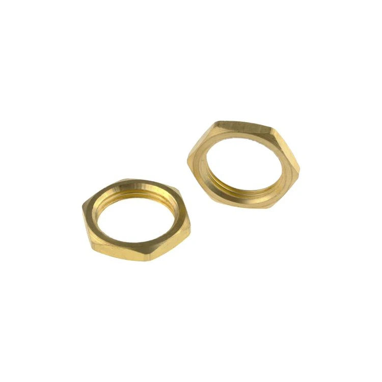 Brass Hex Lock Nut Female Thread Pipe Fittings M10 1/2" 3/4" 1" BSP Hexagonal Nut