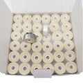 Wholesale  Pre Wound Bobbin Thread L Type 75D/2 144bobbins Per Box Black White 100% Polyester Paper Side Sewing Thread