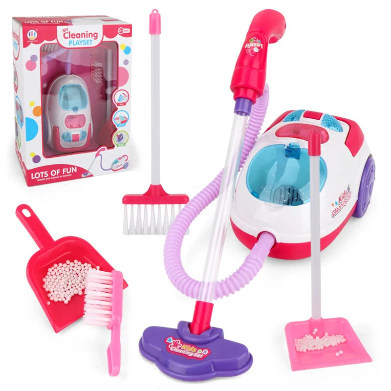 Kids Broom and Cleaning Set Preschool Housekeeping Play Toy Home Cleaning Supplies Skill Development Kids Educational Best Gift