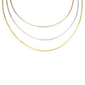 18k Solid Gold Weave Italy Chain Necklace