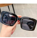 One Piece Wholesale Custom New Fashion Trendy Pc Frame Rectangle Vintage Black Sunglasses 2024 for Men