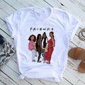 Wholesale Beauty African Lady Women T Shirt Black Girl History Month Female T-shirt Melanin Cartoon Graphic Printing Tee Shirt