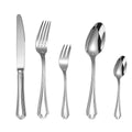 Factory 304 Stainless Steel Hotel Quality Tableware Cutlery Flatware Set Metal Steak Knife Dessert Coffee Spoon for Weddings