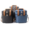 Solid Color Oxford Cloth Large Capacity Double Layer Insulated Reusable Casual Lunch Bags Multifunctional Waterproof Picnic Tote MegaBDM