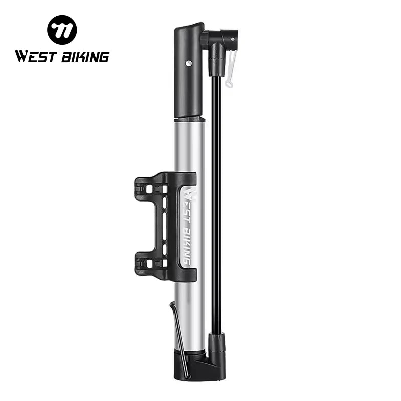 WEST BIKING Portable 120PSI Smart Electric Bicycle Pump Aluminum USB Rechargeable Hand Inflator MTB Road Bike Tire Mini Model