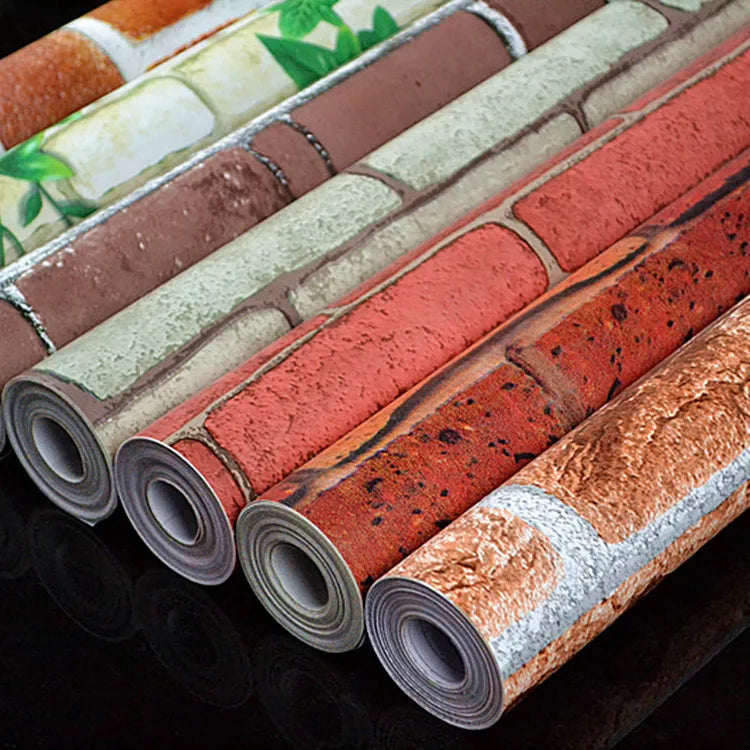 HOT  Wallpaper for Store Decoration Self-adhesive Background Wall Wallpaper Decoration Wood Grain Stickers