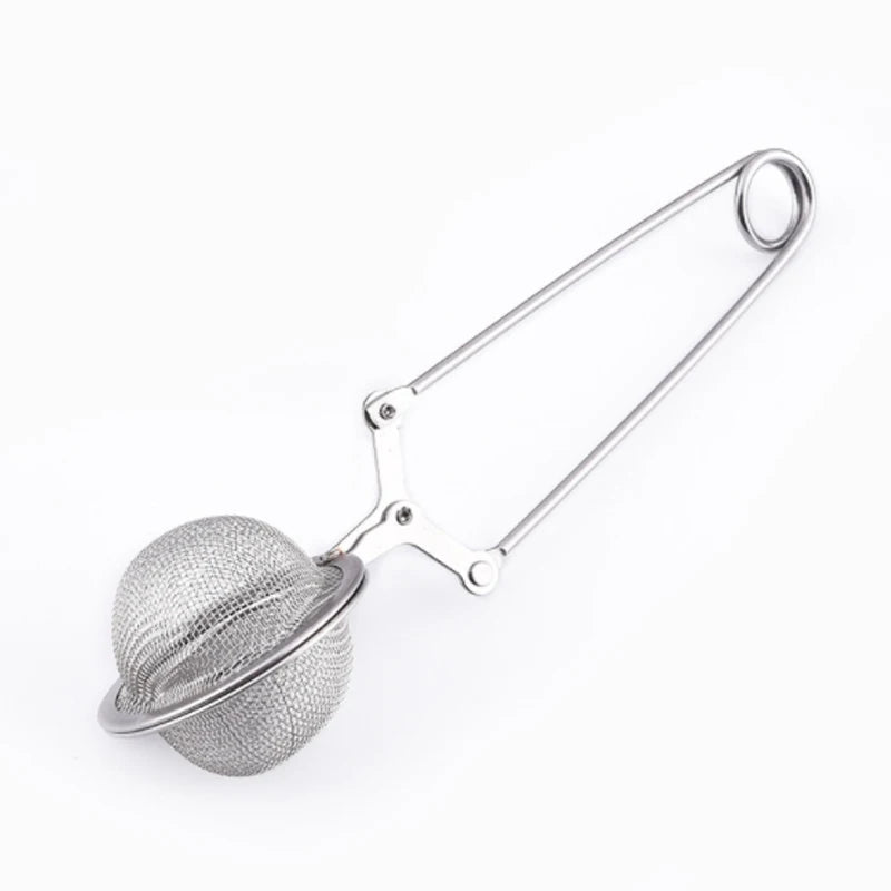 Stainless Steel Wire Clip Tea Ball Reusable Portable Tea Infus Herbal Tea Infuser