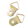 TS-K032 Iron Triangle Ring Picture Hangers with Screws Artwork Picture Frame Hook Photos (Golden)