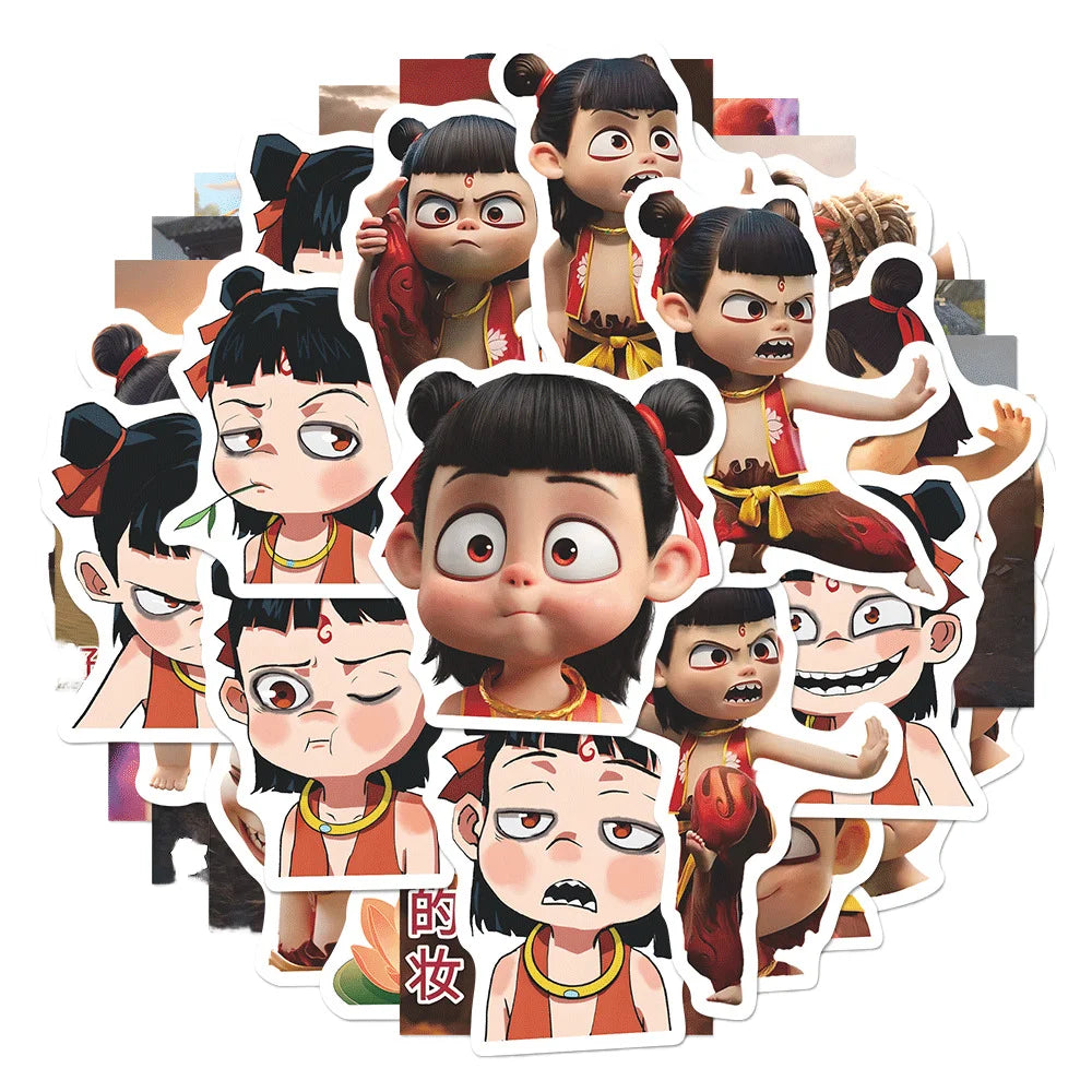 Cartoon Pattern PVC Die Cut Stickers Waterproof and Durable for Holiday Decoration and Collecting