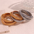 Hip Hop Jewelry Three Layer Winding Snake Chain Bangle 18k Gold Plated Stainless Steel Jewelry