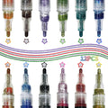 12 Colors Double Line Outline Markers Squiggles Shimmer Markers Set Metallic Glitter Marker Pens for ChristmasArt Drawing