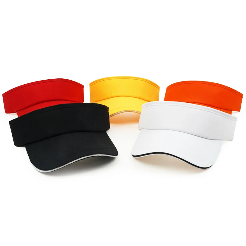 Wholesale Election Advertising Sun Cap Custom Logo Sublimation Outdoor Sports Visor Women Visor Hats