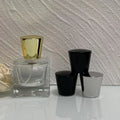 Metal Smart Lids Perfume Bottle Caps Custom Design Cosmetic Zamac 100ml Non-Spill Luxury Carton Packing Silver Perfume Filler