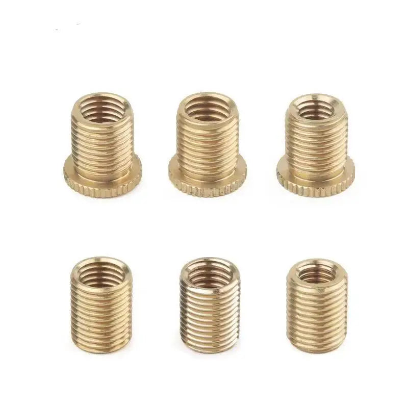 3pcs Brass Adapter Connector Nut Suitable for 12 * 1.25 Knob Thread Adapter Nuts Metal Craft Car Gear Shift Head