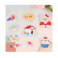 Custom Embroidered Animal Letters Patches for Jacket Jeans Repair Diy Pen case Bag Shoes Hats Hot Self-adhesive Garment Patch