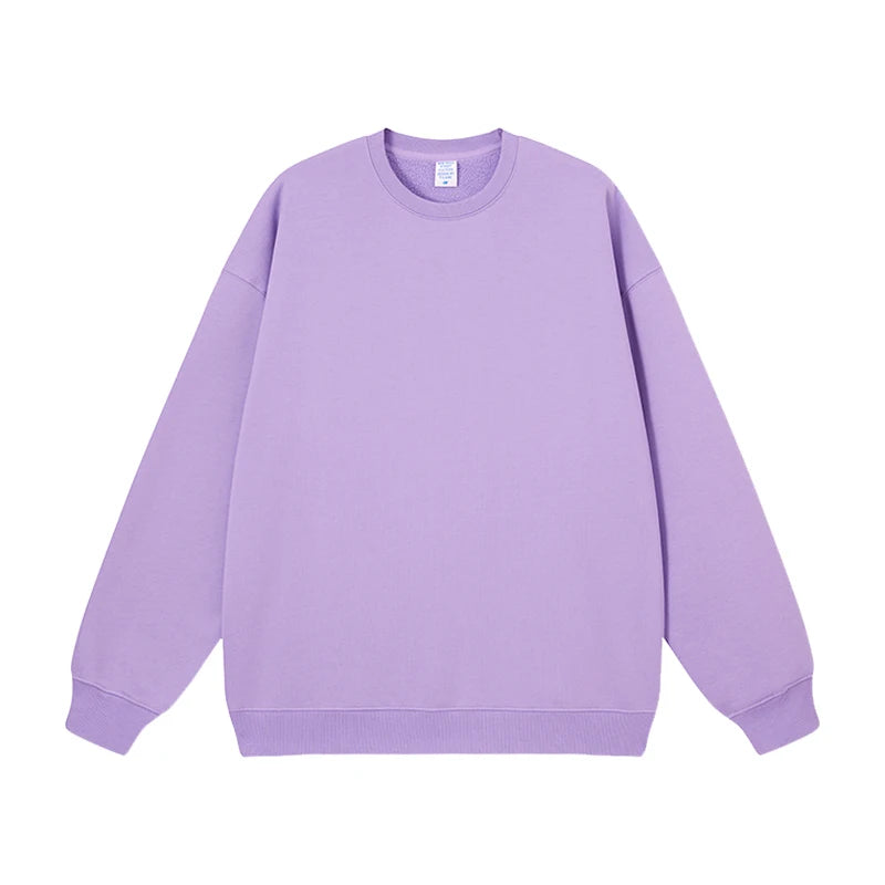 Wholesale 360GSM Sweatshirts With Custom Logo Services Unisex Sweater Men Crew Neck Sweatshirt Plain Pullover Sweater