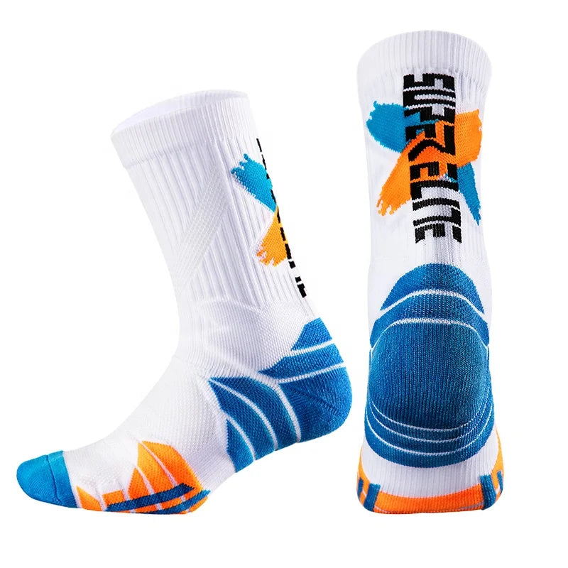 2024 New Design Men's and Women's Basketball Socks Wholesale Sports Socks