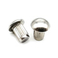 GB867 Aluminium Brass Copper Threaded Mushroom Round Solid Aluminum Boat Rivets Half-round Head Rivets