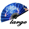 Quality Assurance Small MOQ Wholesale Bamboo Fan Customize Large Custom Folding Hand Fan Abanicos De Mano