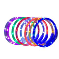 Neon Coloured LED Light up Night Warning PVC Fibre Optic Rechargeable Pet Dog Light Collar