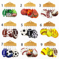3 Pairs Football-Themed Drop Earrings Teardrop PU Ball Designs for Rugby Basketball Fashionable Sport-Inspired Jewelry