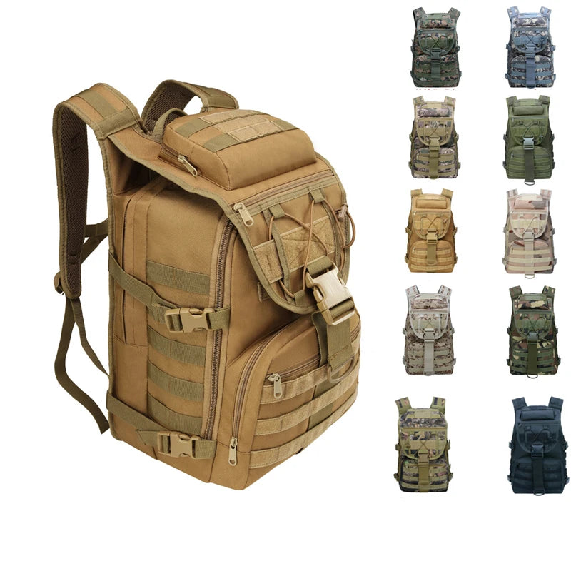 Best Large Waterproof Tactical Backpack with 17 Inch Laptop Compartment for Hiking