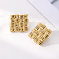 Wholesale Water Proof 24 Karat Gold Jewelry Earrings Viking Irish Celtic Silver Earrings Women Stainless Steel