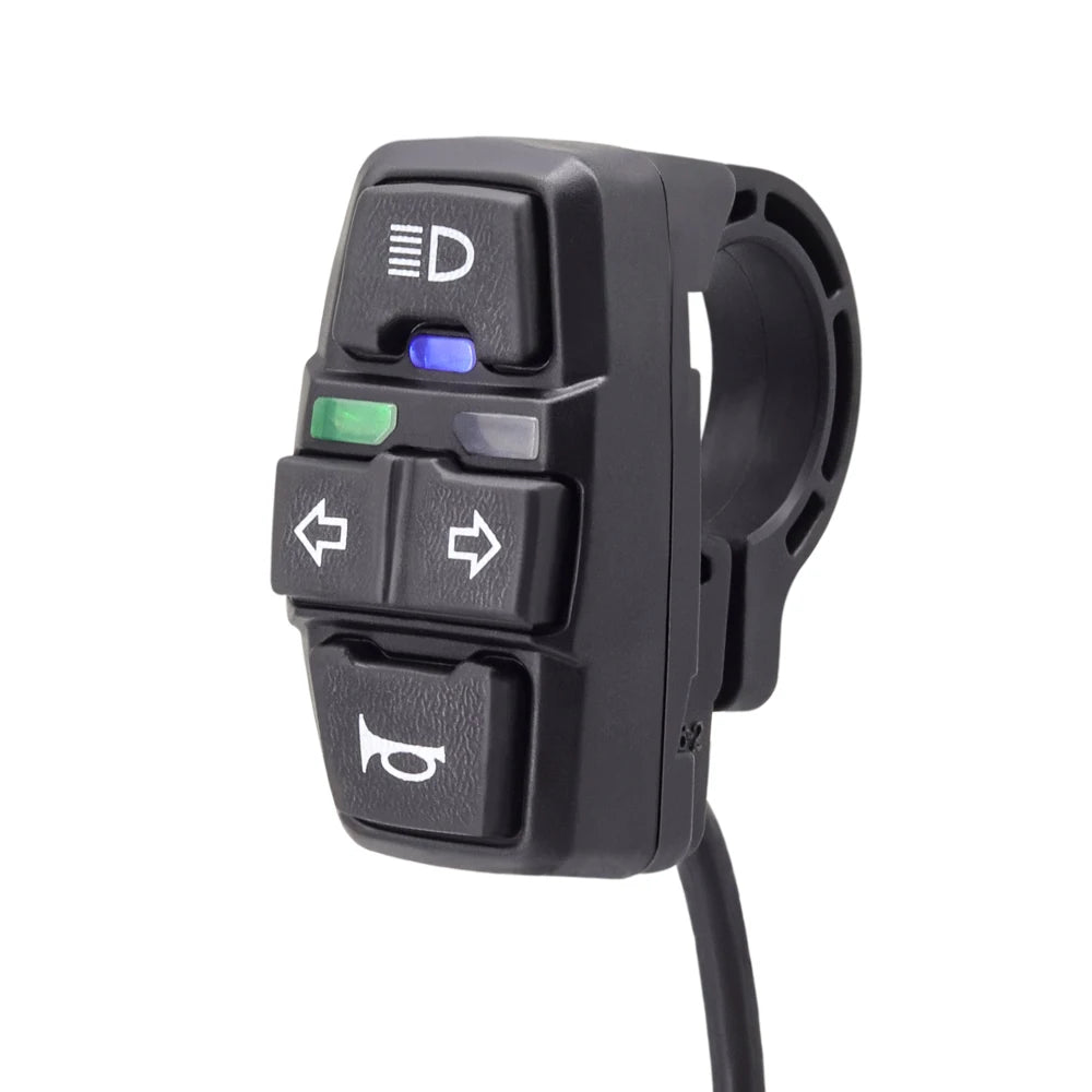 New Image Electric Bike Spare Parts 3 in 1 Switch Wuxing DK336 12V-52V Frontlight+Horn+Turning Light Multifunction Switch 8-way