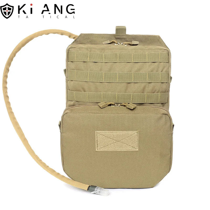 Khaki Tactical MOLLE Hydration Pack Backpack with Water Bladder Keep Liquids Cool for up to 4 Hours