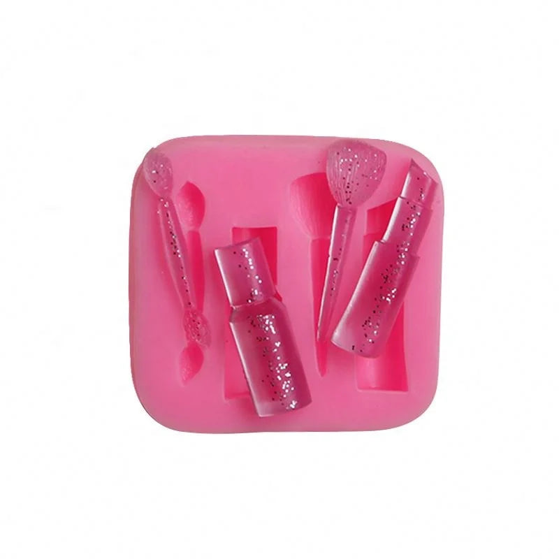 XGY176 Cosmetic Tool Shape  Silicone Chocolate Mould Cake Mold