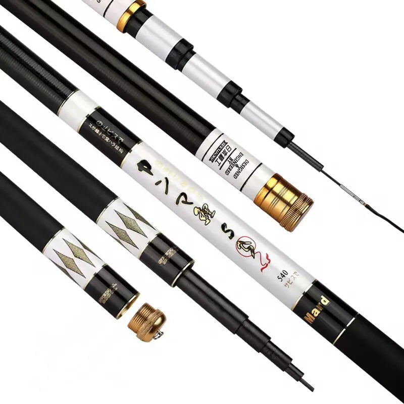 3.6M 4.5M 5.4M  6.3m 7.2m High Quality Carbon Fiber Telescopic Carp Surf Fishing Rods
