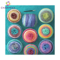 Charmkey Wholesale 80%acrylic 20%wool Blended Yarn Fancy Cake Yarn 200g for Knitting Scarf