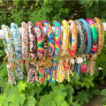 Wristlet Round Key Ring Chain Leather Silicone Oversized Bracelet Bangle Keychain Holder Tassel for Women Girl