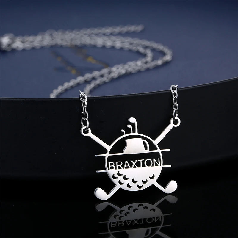 Customized Name Vintage Women Stainless Steel Zircon 18K Gold Plated Snake Chain Personalised Nameplate Pendant Necklace