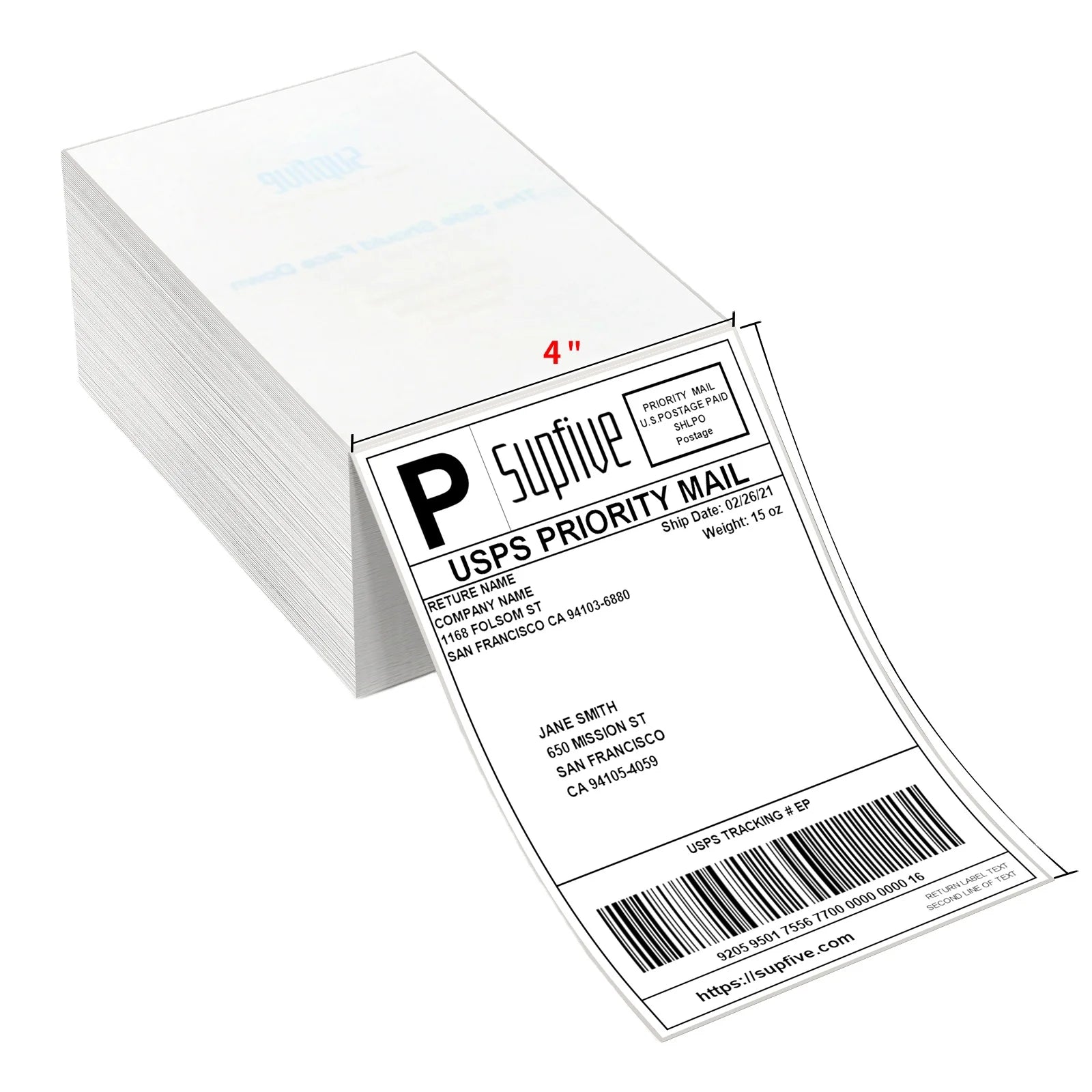 Factory Low Price A6 Adhesive Thermal Sticker Label 4*6 Shipping Label A6 Thermal Sticker Paper 100*150mm Shipping Printer Label