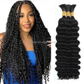 Hot Sale 18-24 Inch Curly Braiding 100% Virgin Remy Human Hair 100g Natural Wave Deep Wave 12A Raw Brazilian Wet Wavy Boho