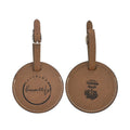 New Design Customized Luxury Printing Laser Engraving Souvenir Airline Brand Logo Pu Leather Luggage Tags for Gifts
