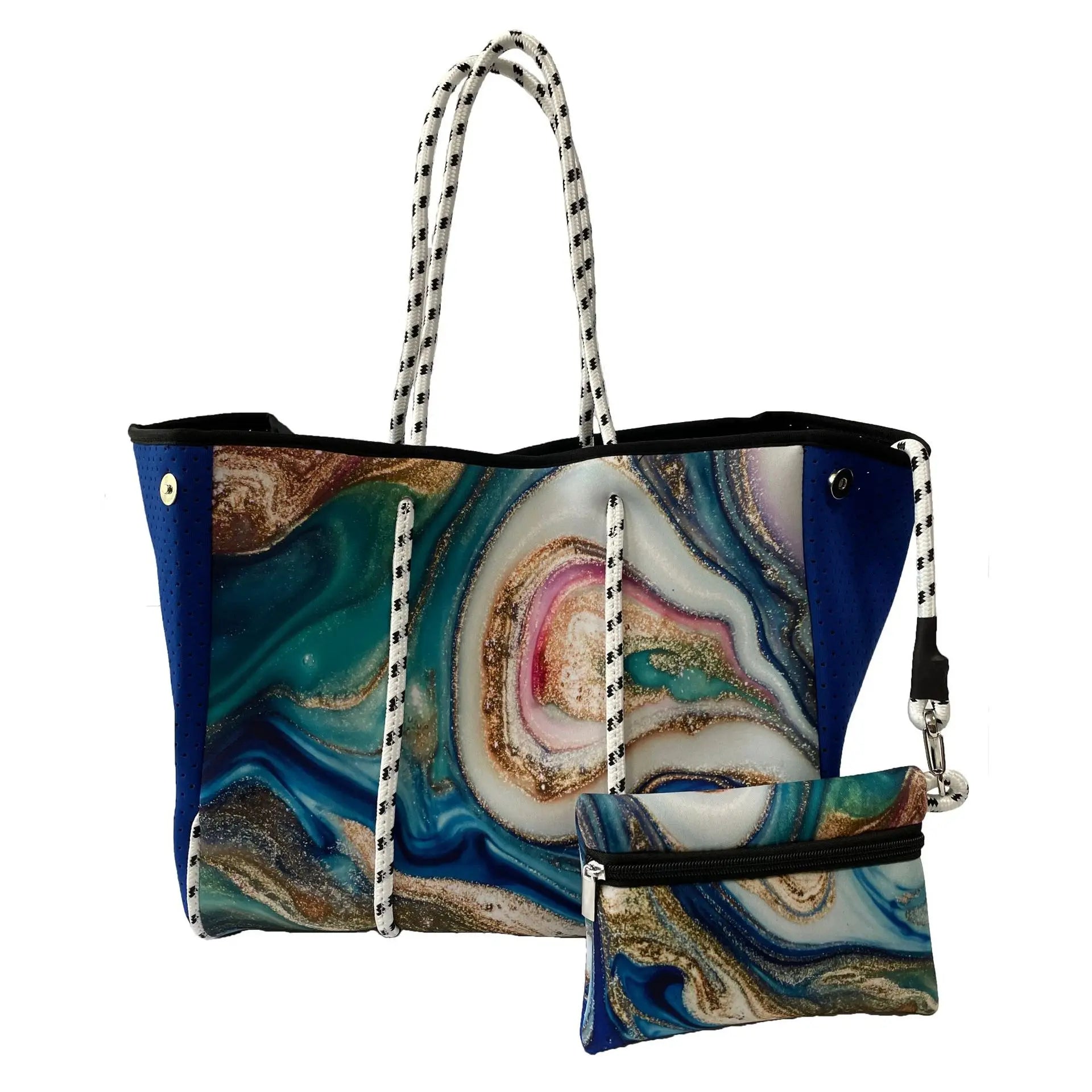 Fashion Women's Handbags Large Capacity Shopping Beach Tote Shoulder Bag Neoprene Women's Bag Hand Bags