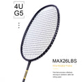 ALP ZJ 4U 100% Carbon Fiber Super Light 28Lbs Professional Badminton Racket With Free Installed String Offensive Type Racquet