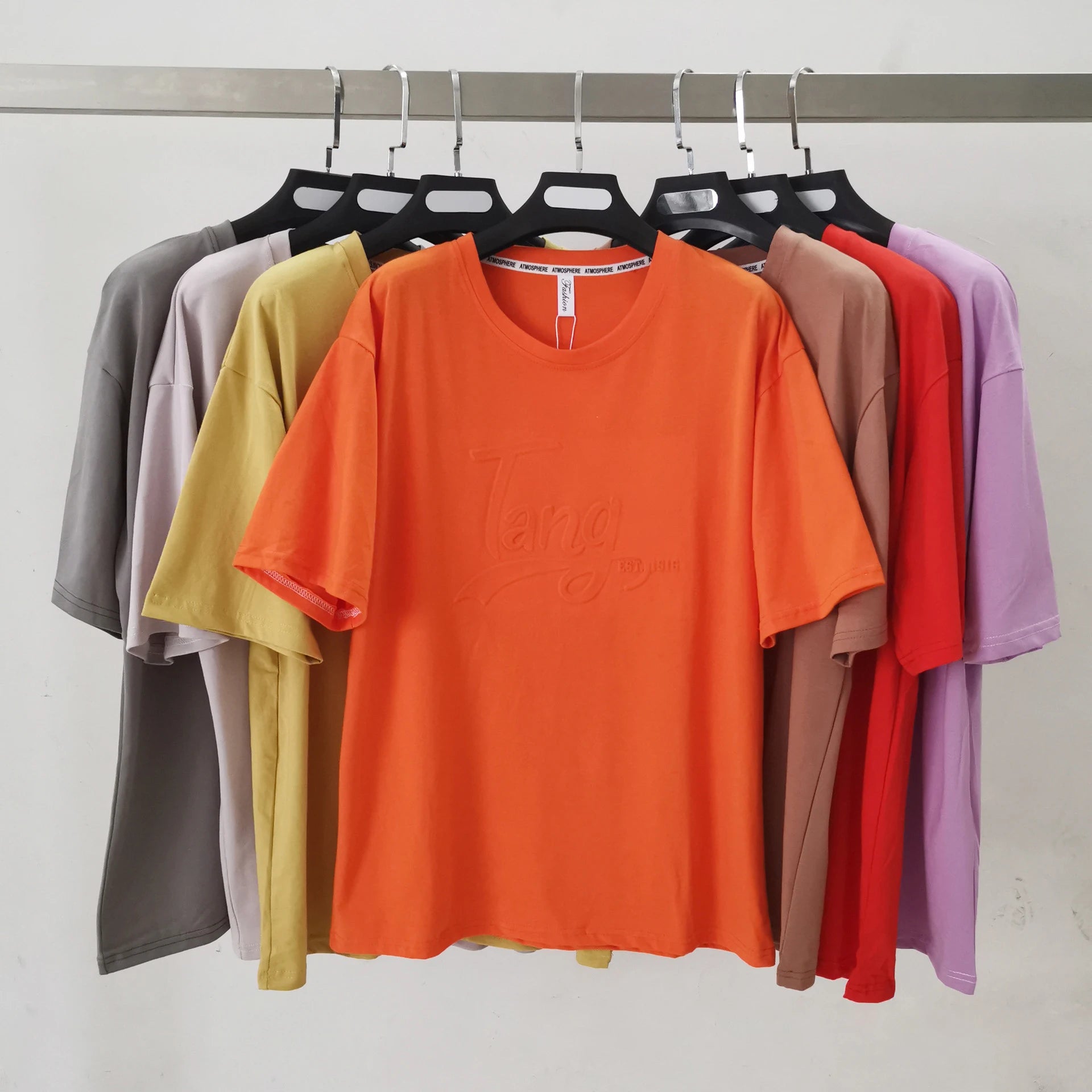 2025 Summer Color T Shirt Custom T Shirt Printing Blank T-shirt Oversize Men's Embossed T Shirt