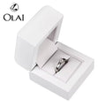 Wholesale White Lacquer Wedding Ring Box Jewelry Wood Container for Storing Wedding Rings