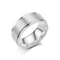 2025 Classic Frosted Pure Titanium Ring Men's Ring